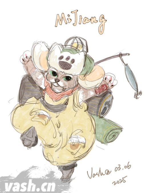 怪物猎人 MH WIlds 艾露猫 Palico 绘