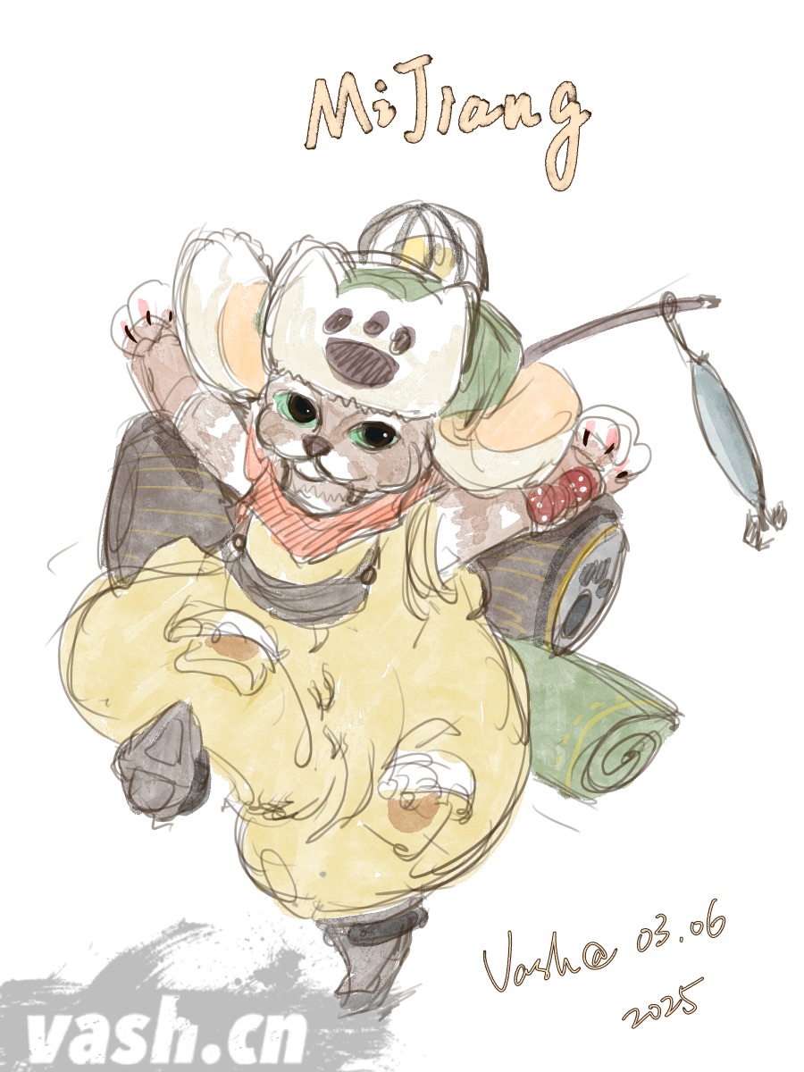 怪物猎人 MH WIlds 艾露猫 Palico 绘