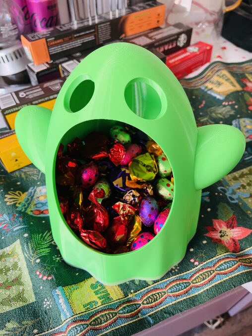 3D 打印鬼怪糖果碗 3D Printed Ghost Candy Bowl