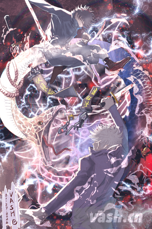 Vash's Gofushi Drawing NO.248 - "Conquer" Jujutsu Kaisen Fanart