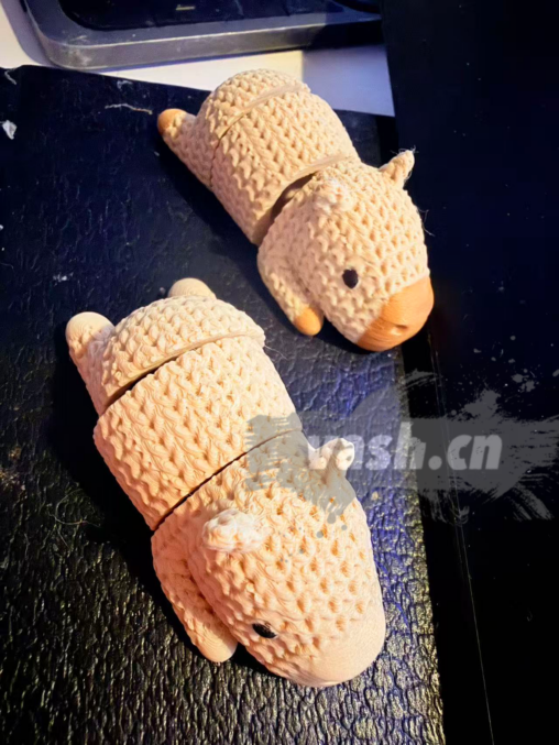 3D Printed Knitted Articulated Capybara